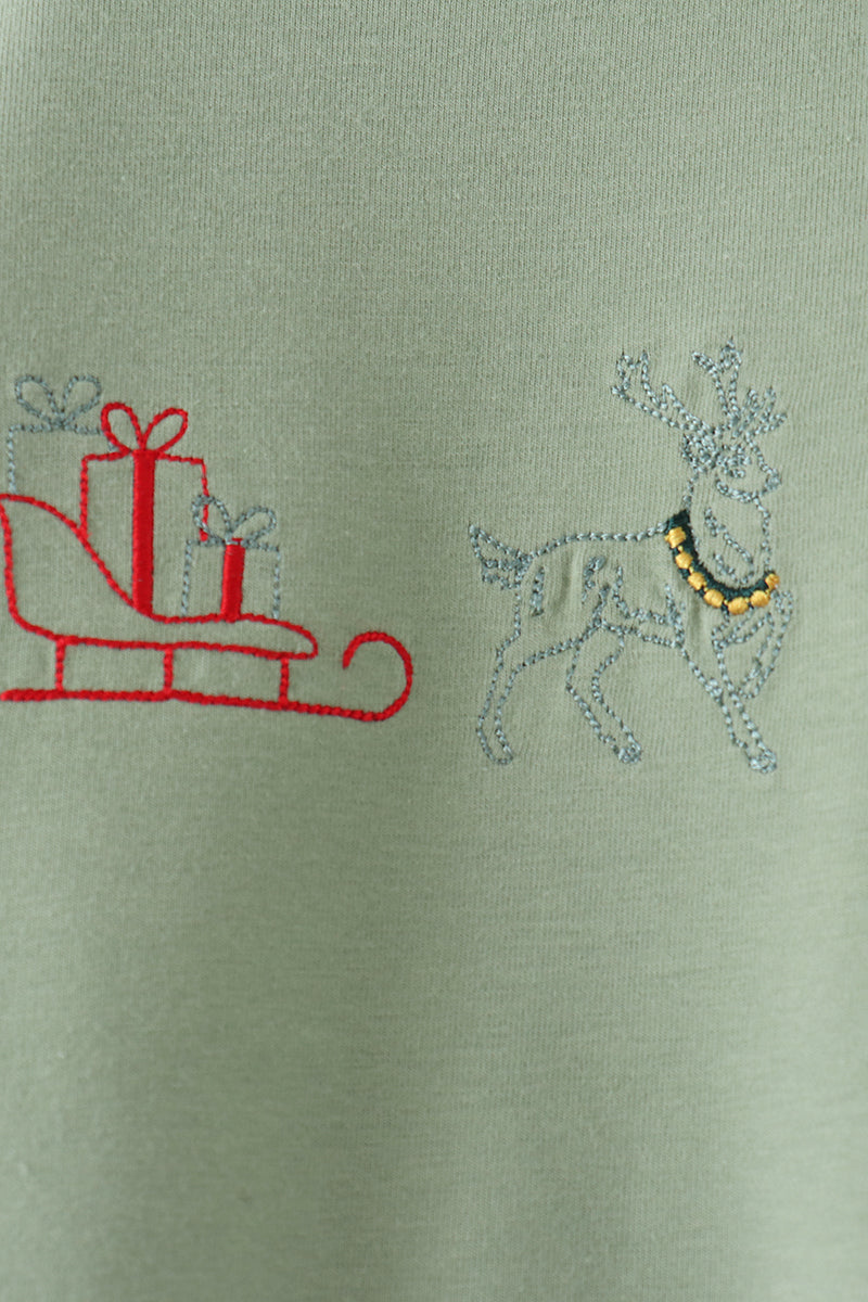Christmas Embroidery Romper