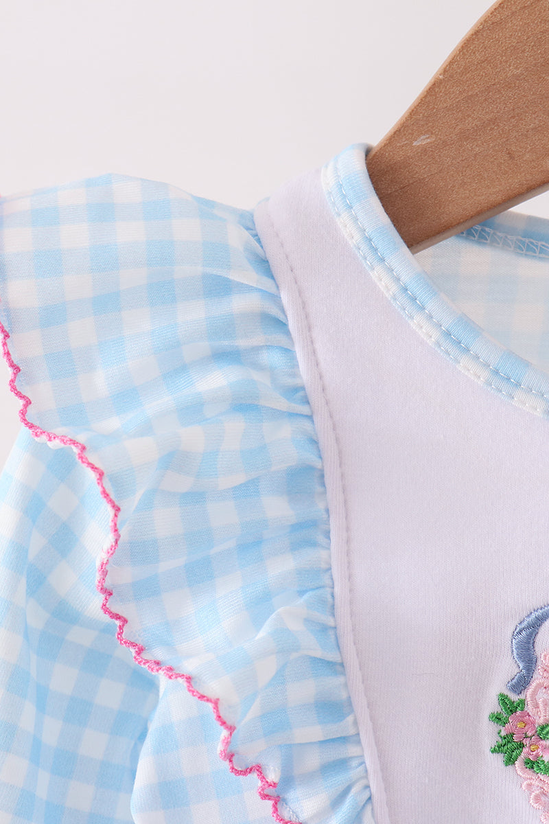 Castle Embroidery Ruffle Bubble