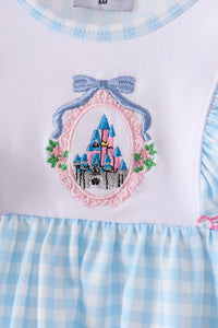 Castle Embroidery Ruffle Bloomer Set