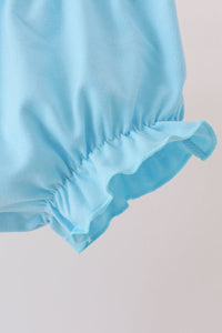 Castle Embroidery Ruffle Bloomer Set