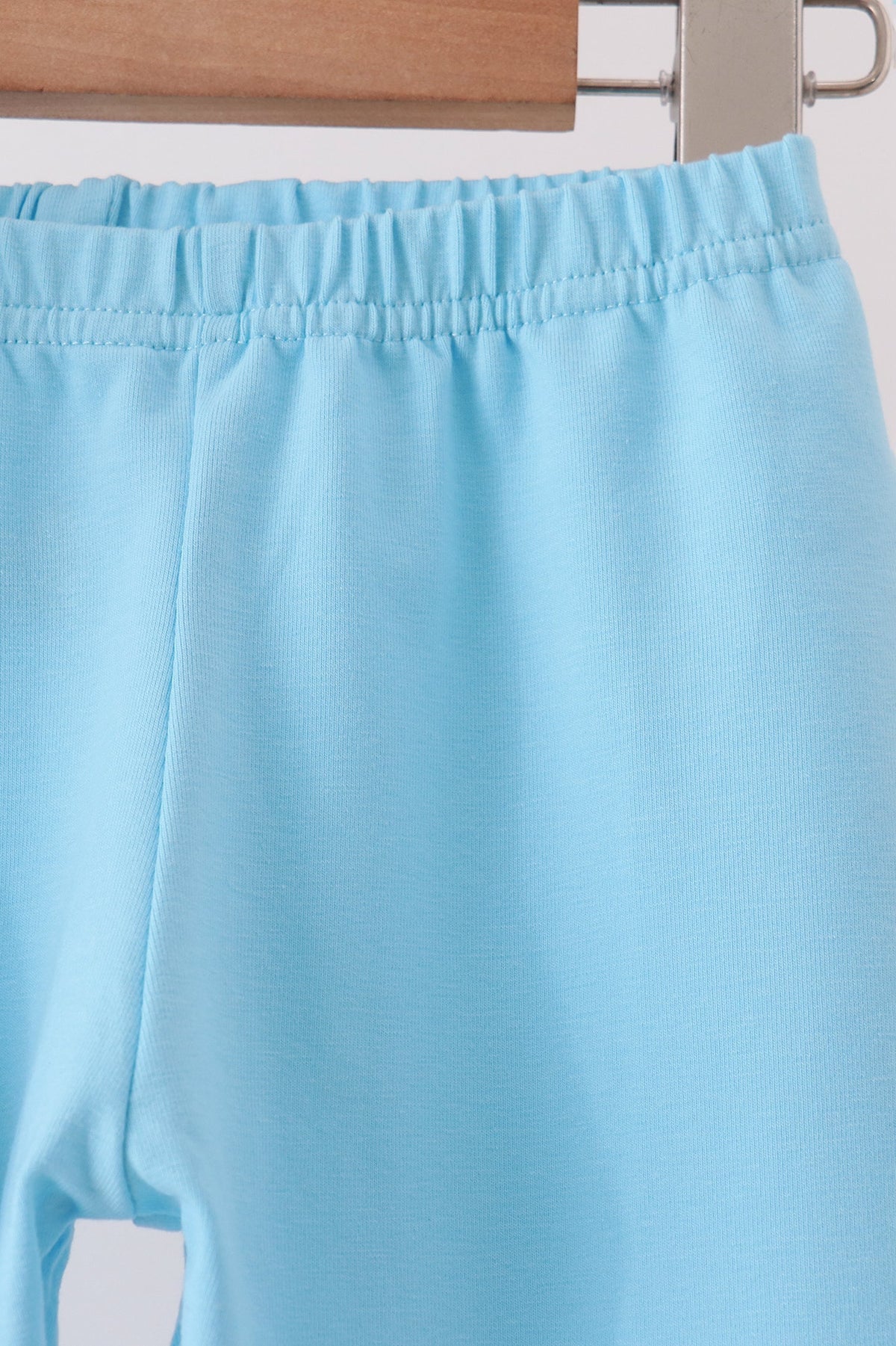 Castle Embroidery Ruffle Pants Set