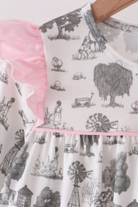 Farm Ruffle Pants Set