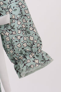Farm Floral Embroidery Ruffle Bubble