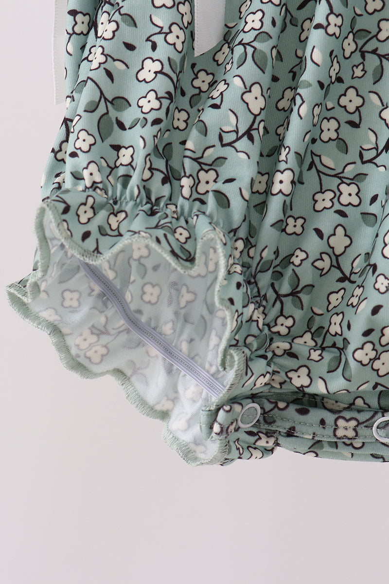 Farm Floral Embroidery Ruffle Bubble