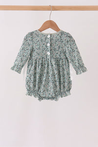 Farm Floral Embroidery Ruffle Bubble