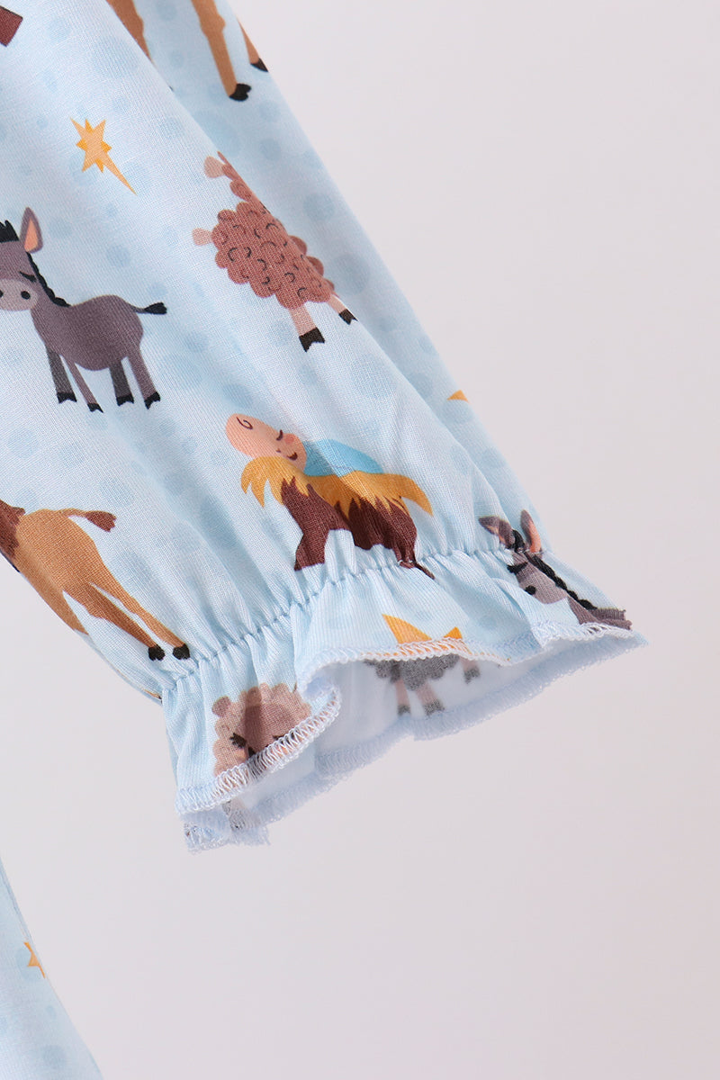 Nativity Ruffle Bamboo Dress