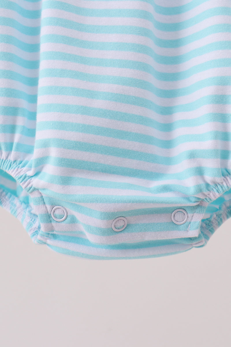 Apple Embroidery Gingham Bubble