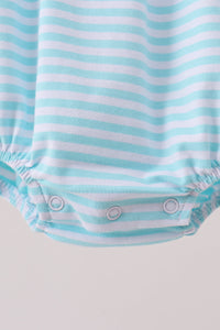 Apple Embroidery Gingham Bubble