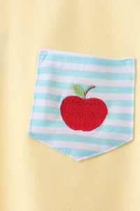 Apple Embroidery Pocket Set
