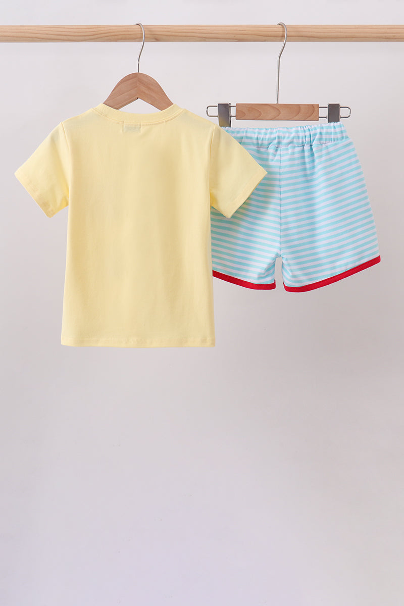 Apple Embroidery Pocket Set
