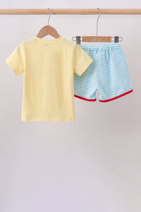 Apple Embroidery Pocket Set
