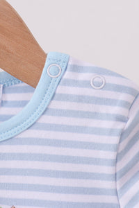 Apple Pencil Embroidery Romper