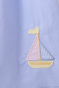 Sailboat Embroidered Dress