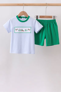 Duck embroidery shorts set