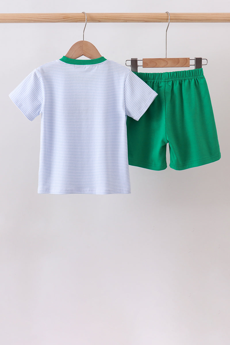 Duck embroidery shorts set