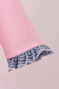 Turkey applique ruffle dress