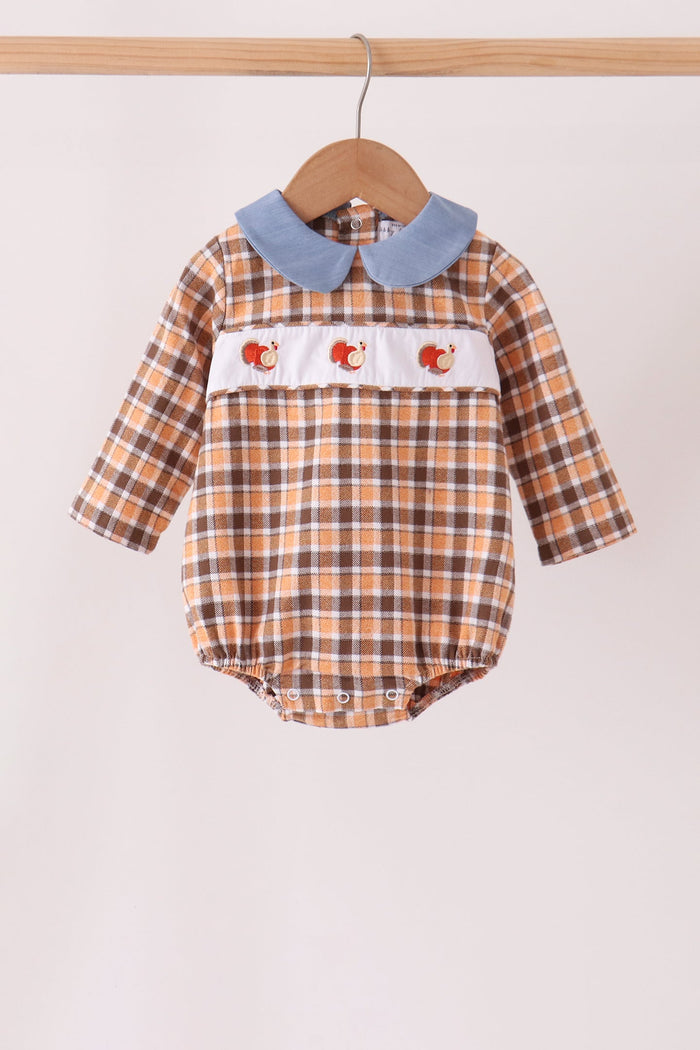 Turkey embroidery plaid bubble
