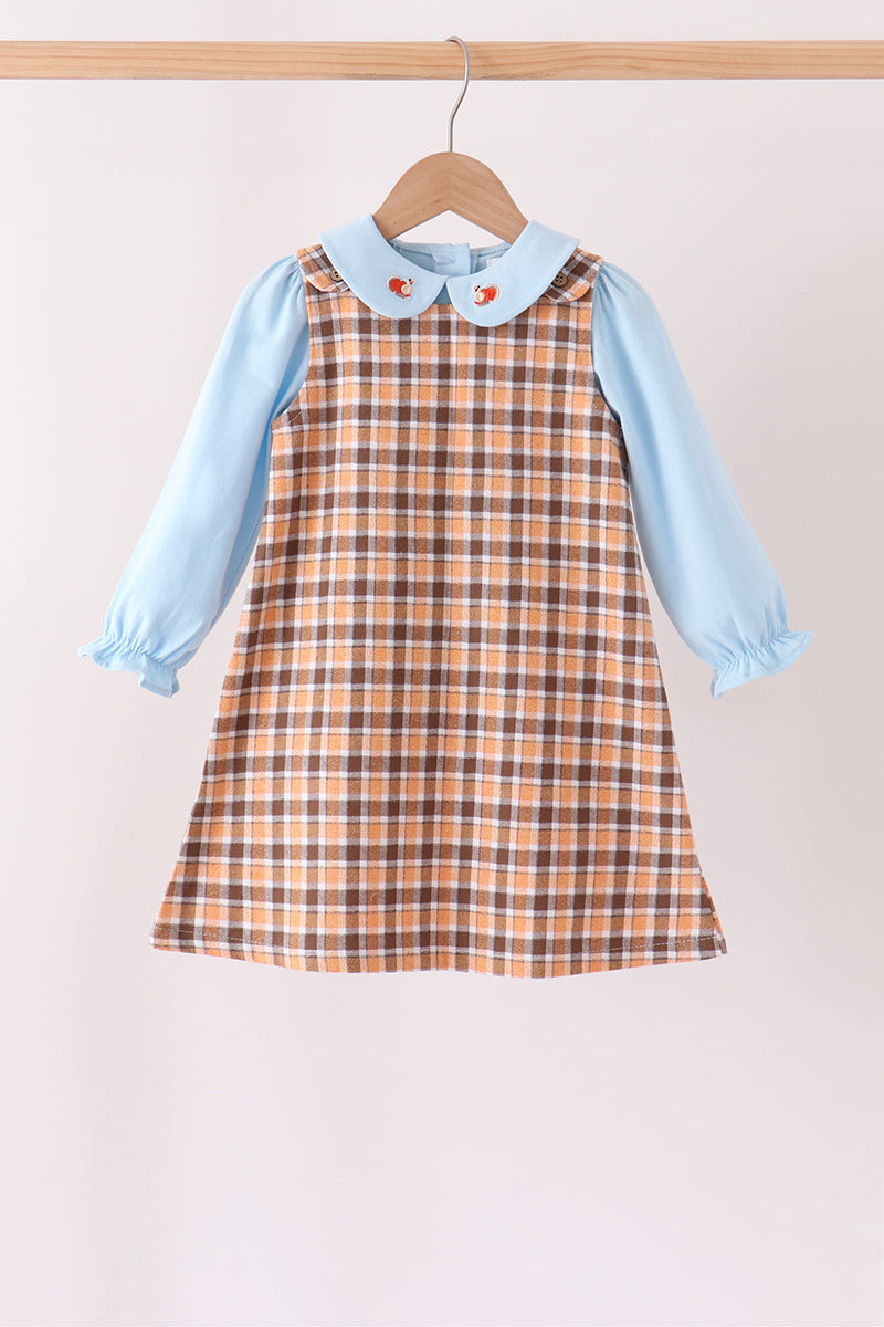 Turkey embroidery plaid 2pc set