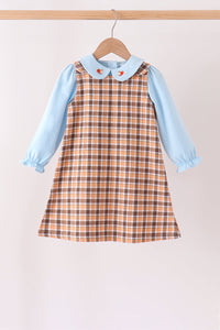 Turkey embroidery plaid 2pc set