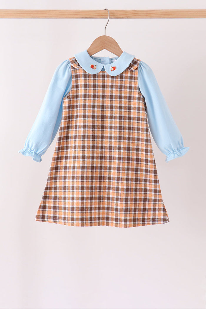Turkey embroidery plaid 2pc set