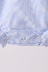 Turkey embroidery checkered ruffle bubble