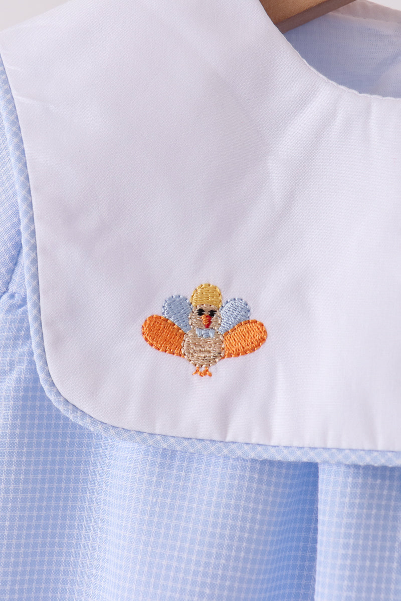 Turkey embroidery checkered bubble