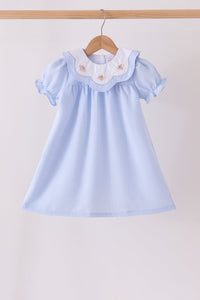 Turkey embroidery checkered dress