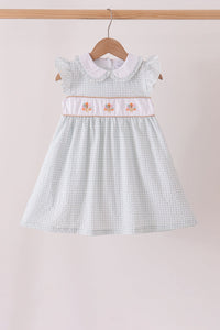 Turkey embroidery ruffle dress