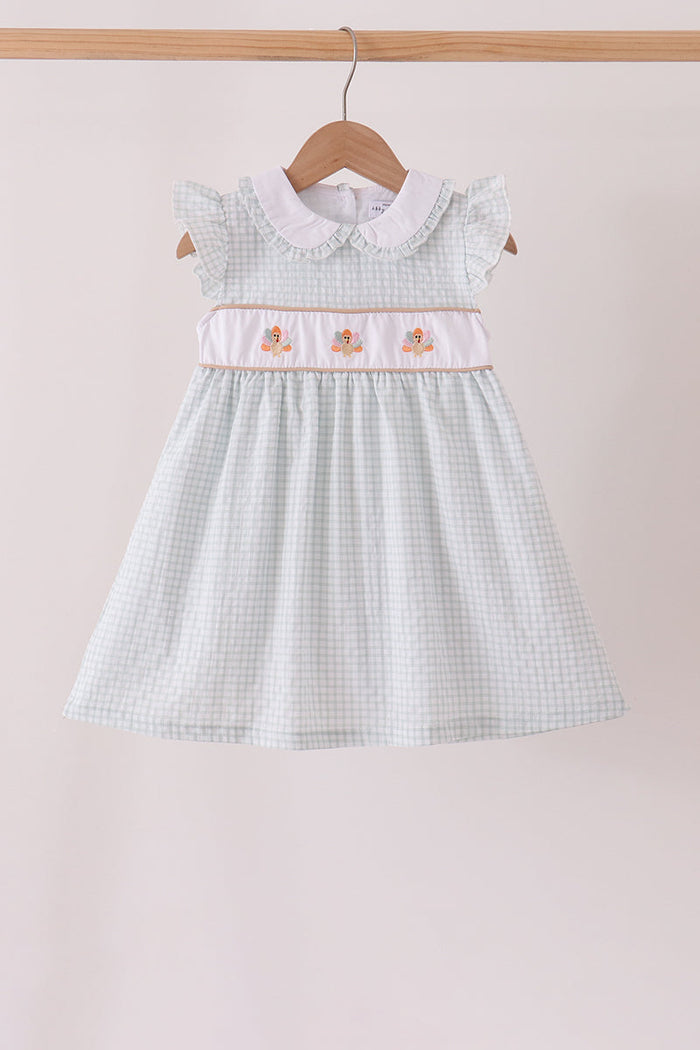 Turkey embroidery ruffle dress