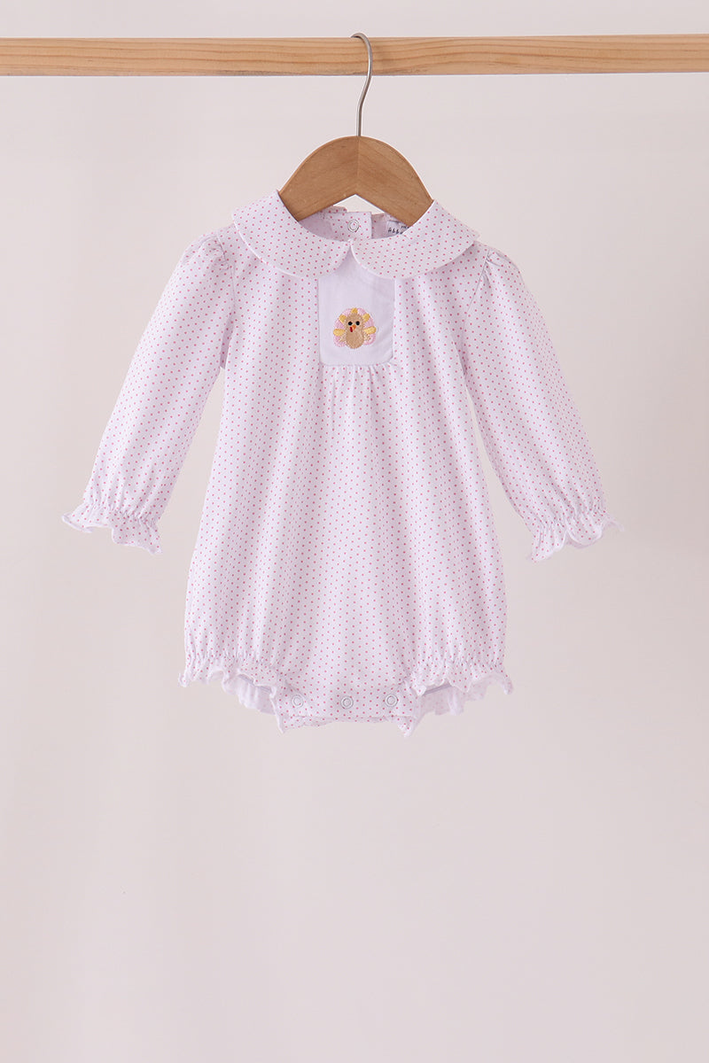 Turkey embroidery ruffle bubble