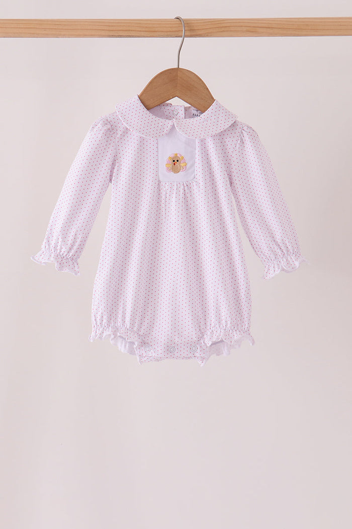 Turkey embroidery ruffle bubble