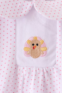 Turkey embroidery ruffle bubble