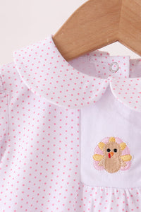 Turkey embroidery ruffle bubble