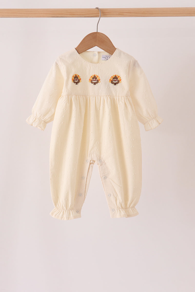 Turkey embroidery romper