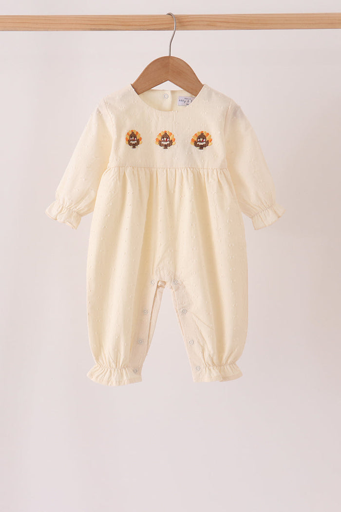 Turkey embroidery romper