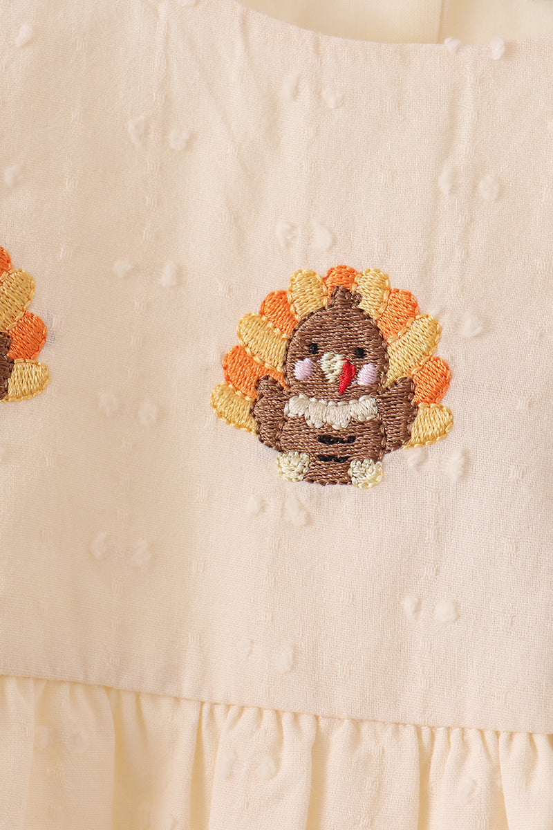 Turkey embroidery romper