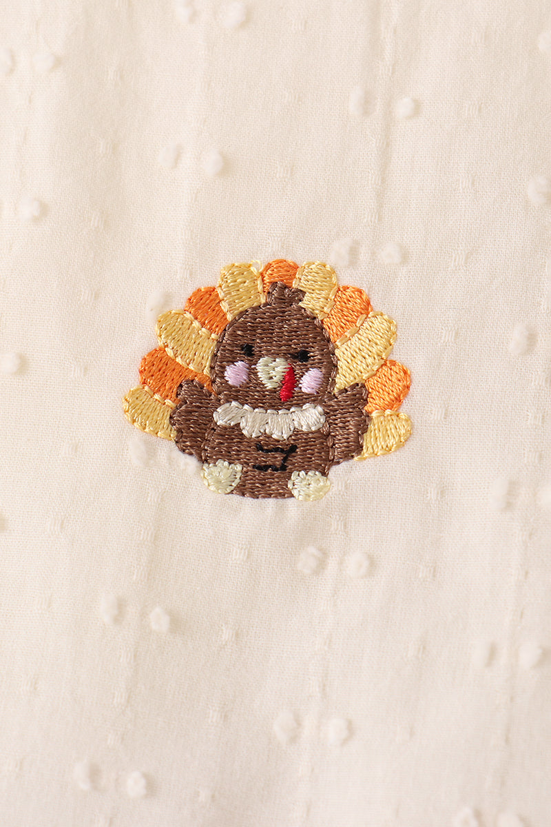 Turkey embroidery bloomer set
