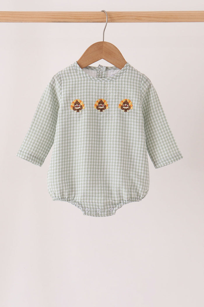 Turkey embroidery gingham bubble