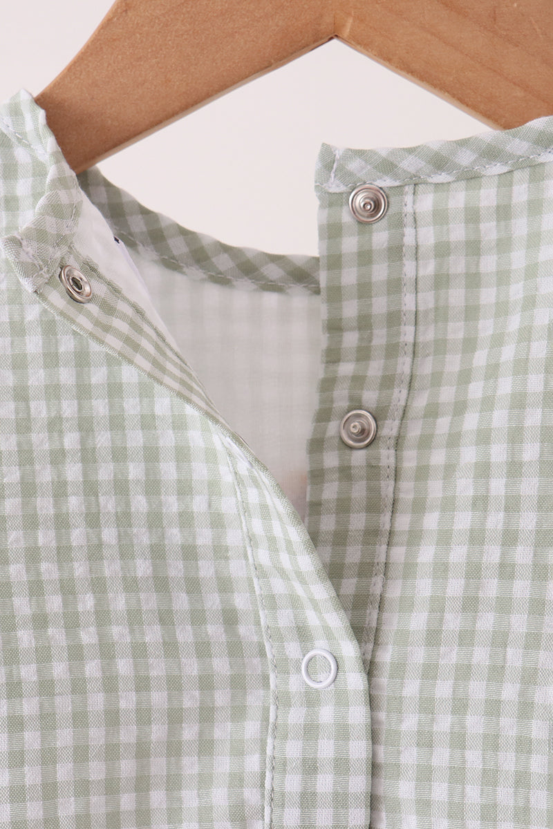 Turkey embroidery gingham bubble