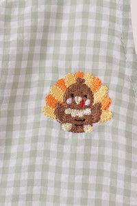 Turkey embroidery gingham jonjon