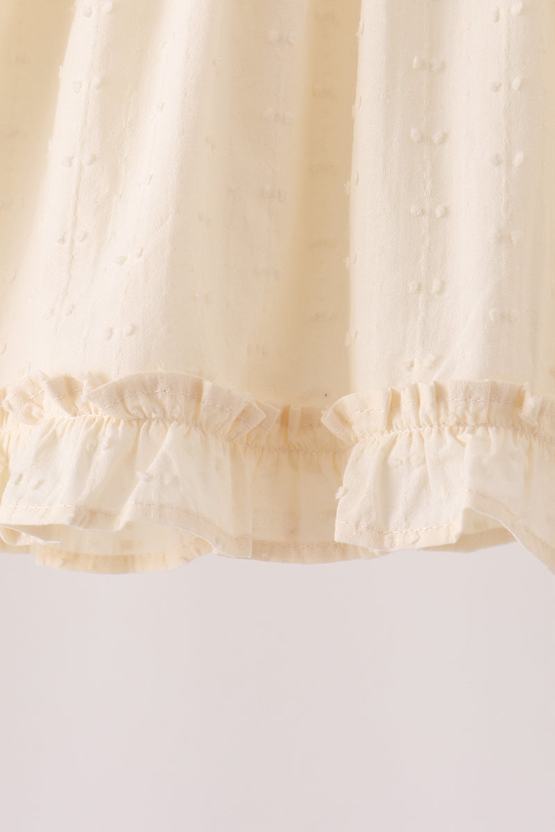 Turkey embroidery ruffle pants set
