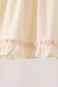 Turkey embroidery ruffle pants set