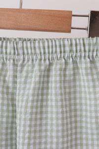 Turkey embroidery gingham pants set