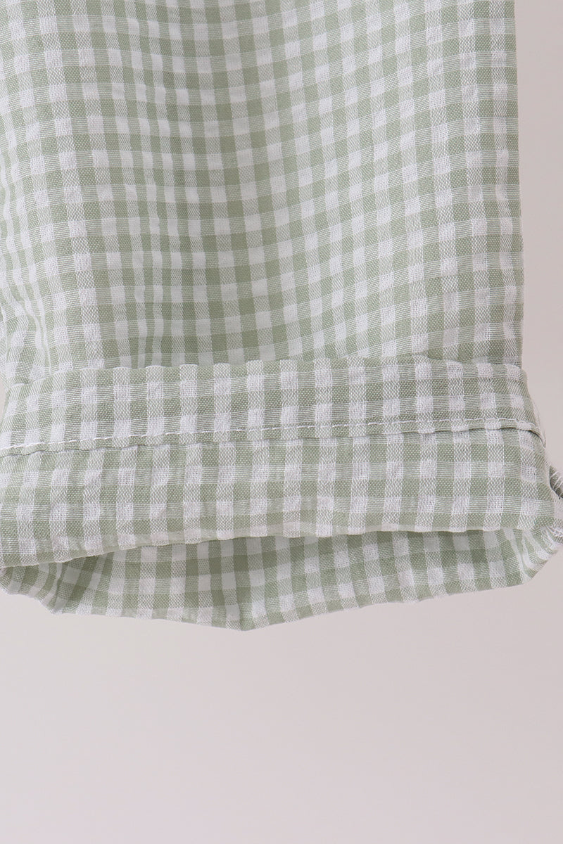 Turkey embroidery gingham pants set