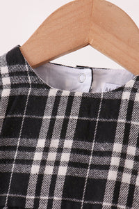 Black & white plaid bubble