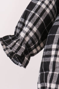 Black & white plaid bubble