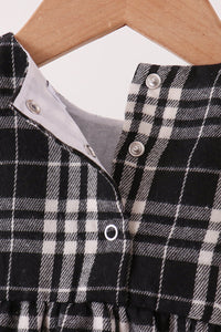 Black & white plaid bubble