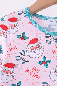 Santa holly ruffle dress