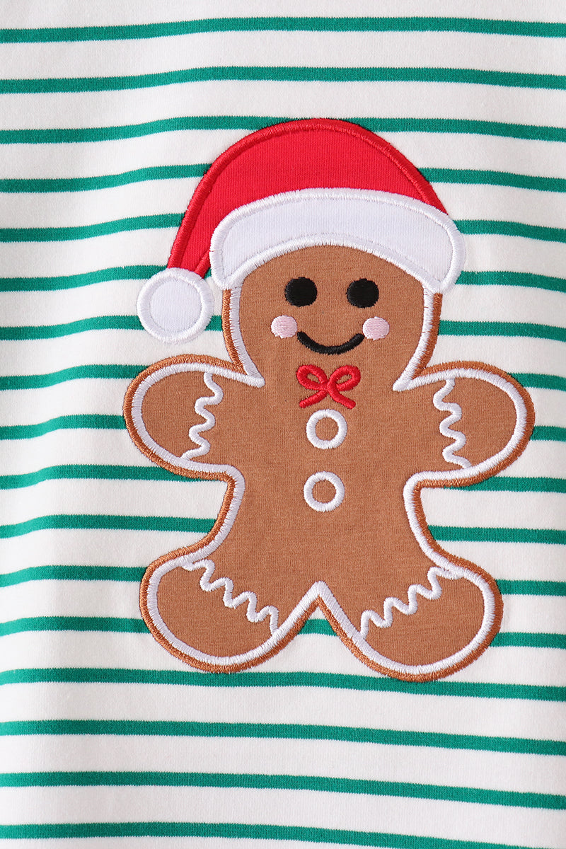 Gingerbread embroidery scalloped pants set