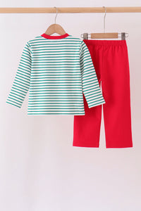 Gingerbread embroidery pants set